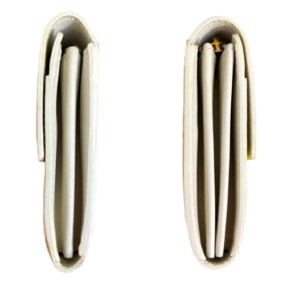 Lemon Cream Louis Vuitton Vernis Snap Wallet with Dusty and Drawer Box with Pull - Picture 15 of 16